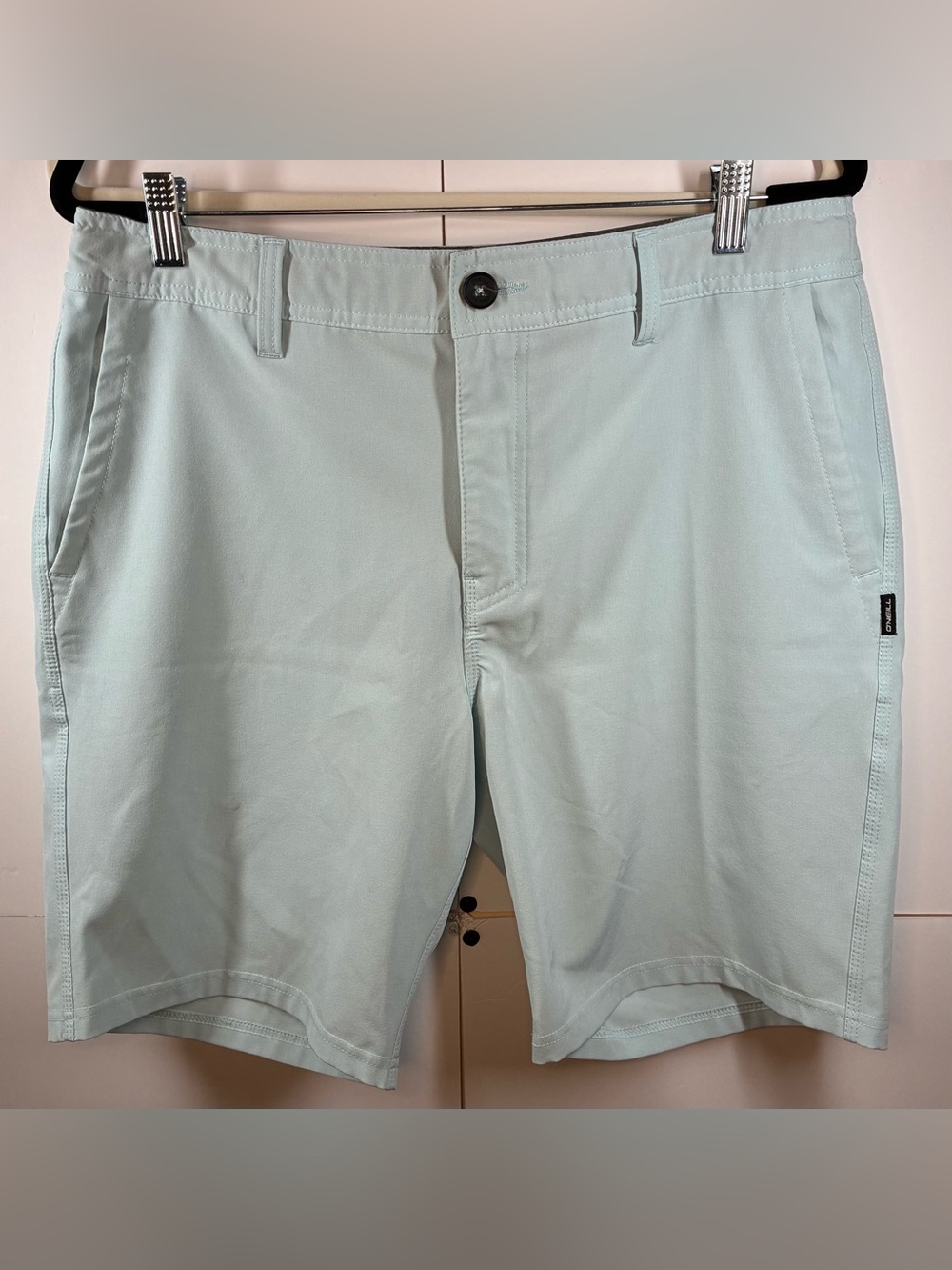O'Neill Hyperfreak Hyperdry Hybrid Shorts Men's 33 Light Blue Stretch